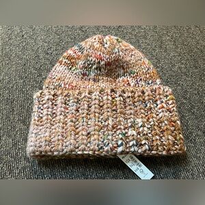 Madewell Colorful Rainbow Flecked Knit Beanie Wool Acrylic Blend NWT